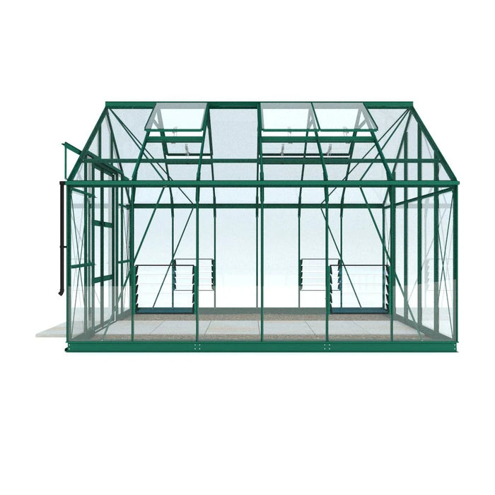 10x12 Rhino Premium Greenhouse product side green
