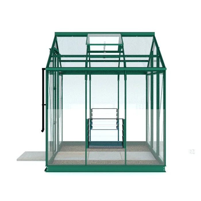 6x6 Premium Greenhouse green side