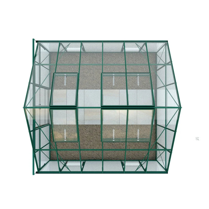 12x12 Premium Greenhouse Green top