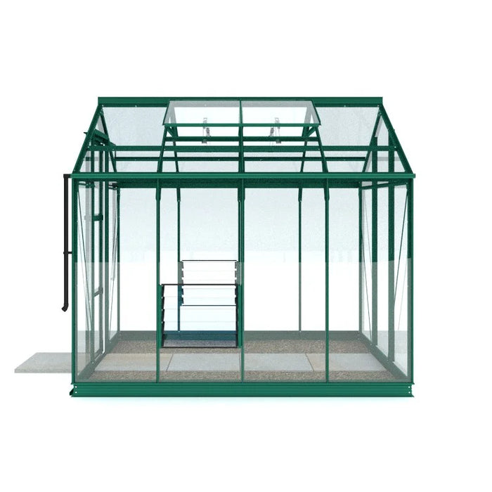 6x8 Premium Greenhouse green side