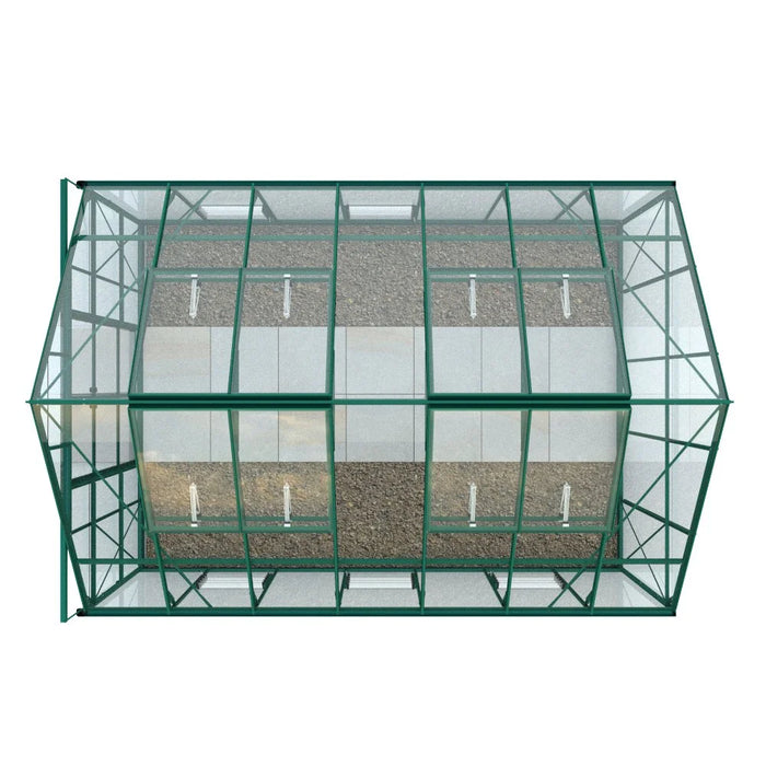 10x14 Rhino Premium Greenhouse green top