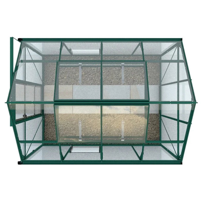 6x8 Premium Rhino Greenhouse green top