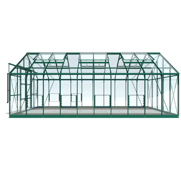 10x20 Premium Greenhouse green side