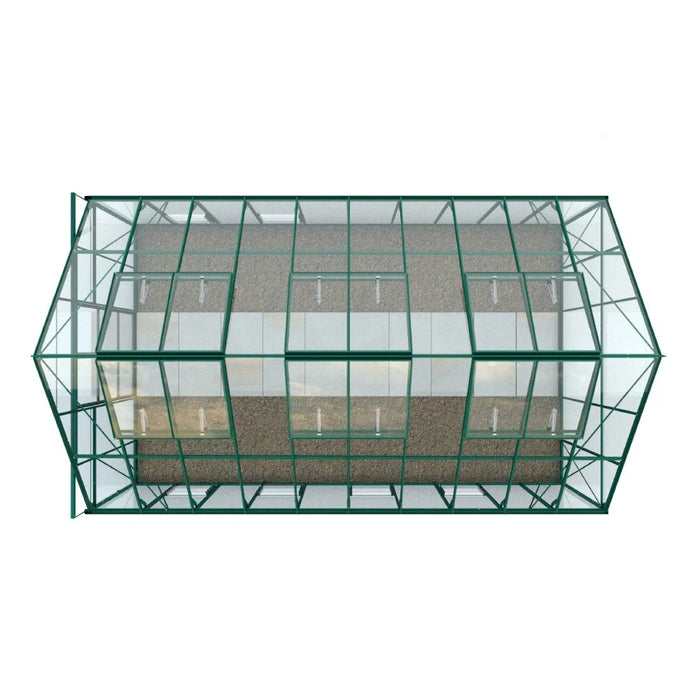 12x20 Premium Greenhouse Green top