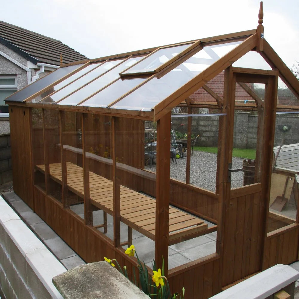 Swallow Kingfisher Greenhouse with Combi Shed