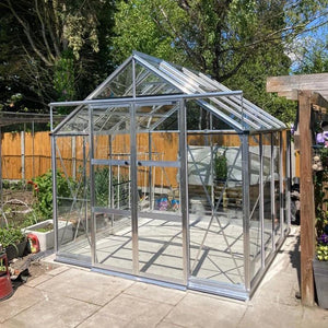 8x8 Premium Mil Silver Greenhouse