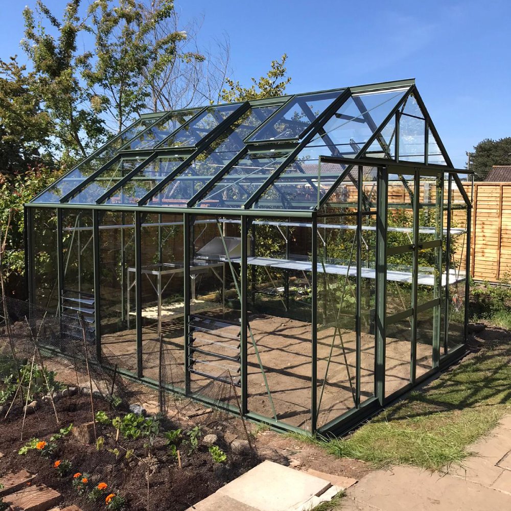 10x12 Rhino Premium Greenhouse Tuscan Olive