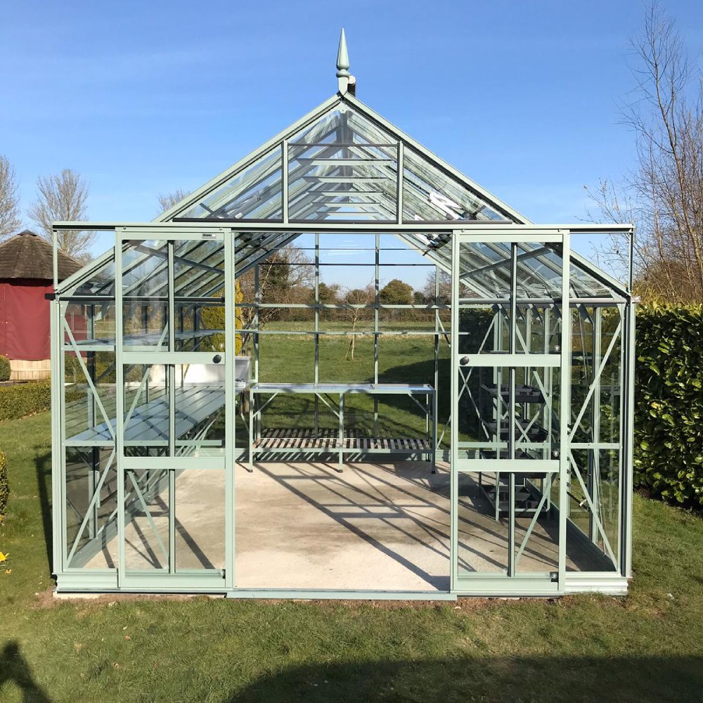 10x12 Rhino Premium Greenhouse Blue Grass