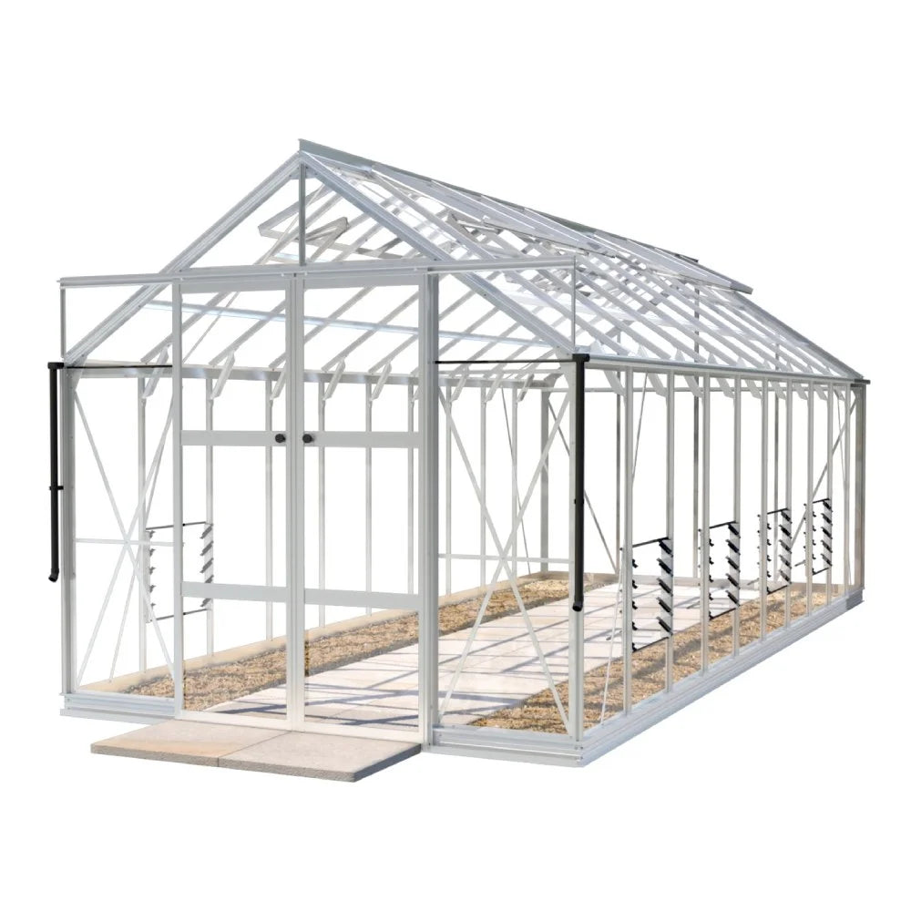 8x20 Premium Rhino Greenhouse Silver