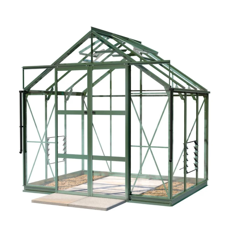 8x6 Rhino Premium Greenhouse Green