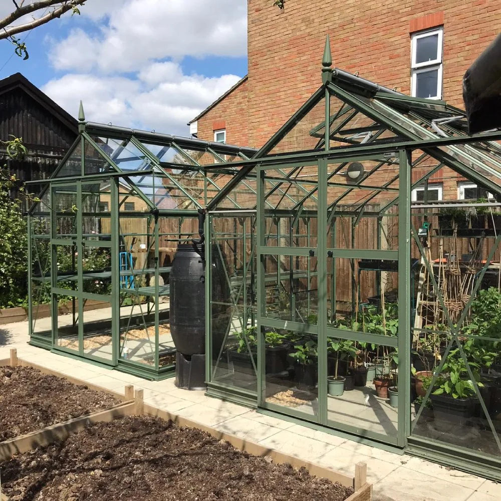 8x10 Twin Premium Greenhouse Tuscan Olive