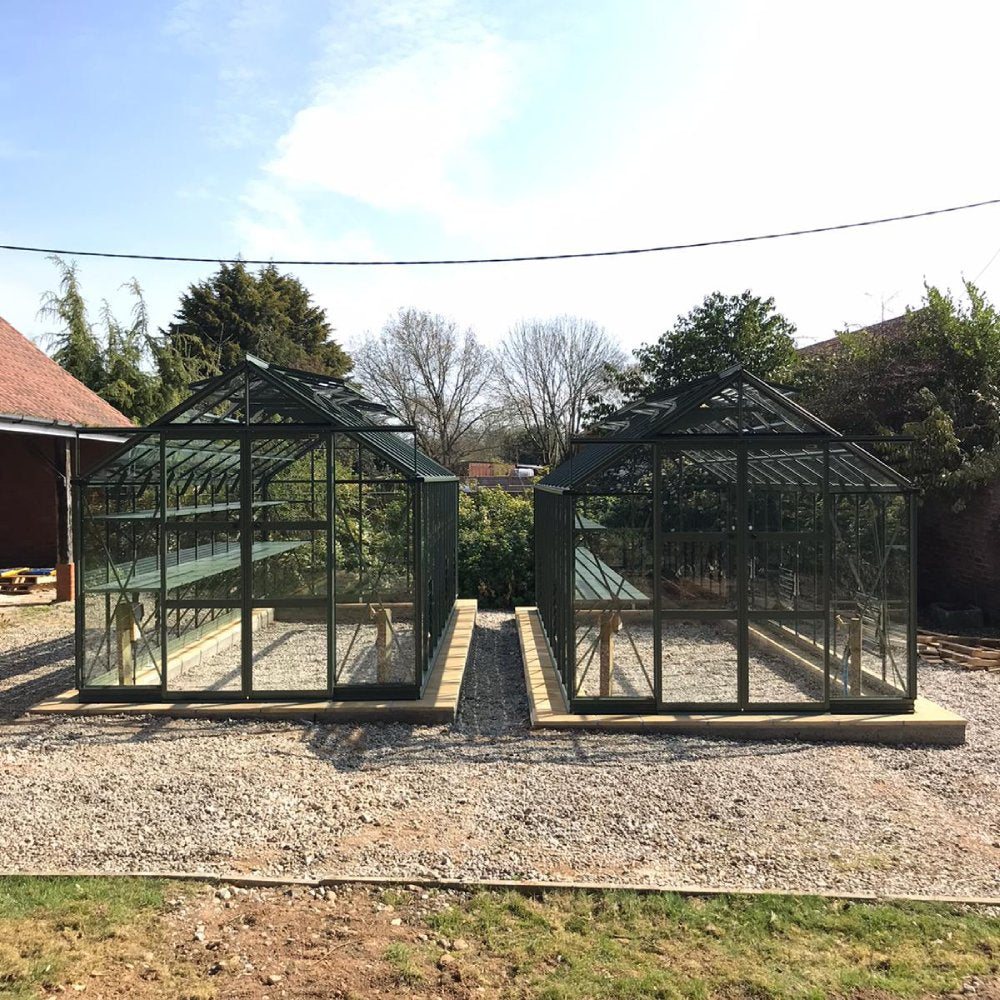 8x20 Premium Twin Greenhouse Tuscan Olive